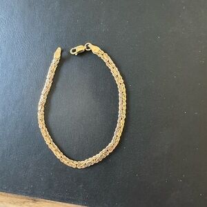 Gold Rope Chain Bracelet - Women's Jewelry